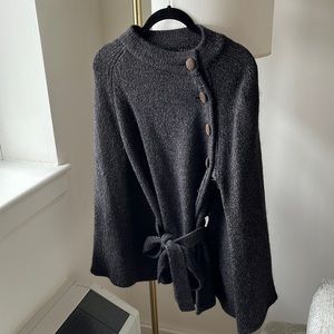 Theory wool and cashmere cape